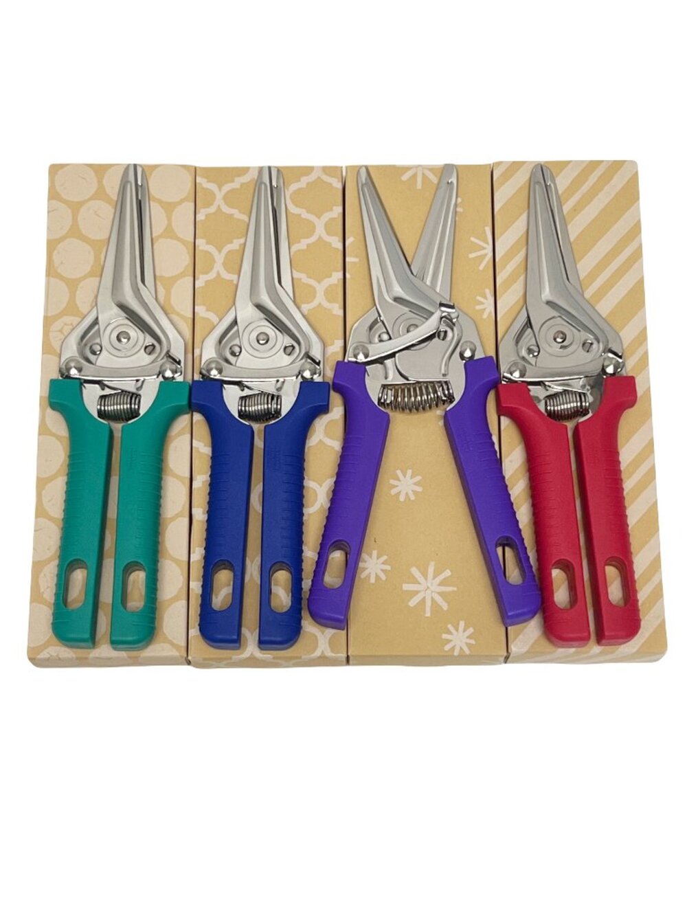 Kuhn Rikon Shears Scissors Set of 4 JEWEL TONES NEW